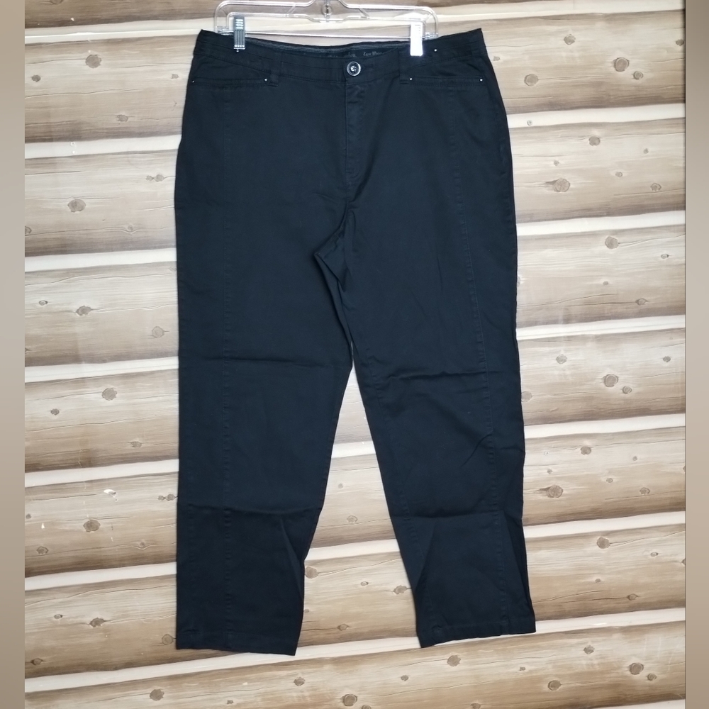 5 for $30 Classic apparel khakis & Company staight leg Easy waist black‎ pants
